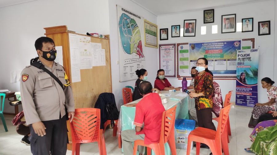 Kapolsek Mengkendek Pimpin Pengamanan Pelaksanaan Acara Perayaan Misa Syukur