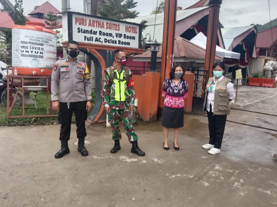 Kapolsek Mengkendek Pimpin Pengamanan Pelaksanaan Acara Perayaan Misa Syukur