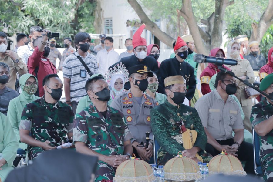 KAPOLRES PINRANG AKBP MOH. RONI MUSTOFA, S.I.K, M.I.K MENGHADIRI GIAT KUNJUNGAN KERJA PANGDAM XIV/HSN DI KODIM 1404 DI RUMAH SORAJA SAWITTO KABUPATEN PINRANG