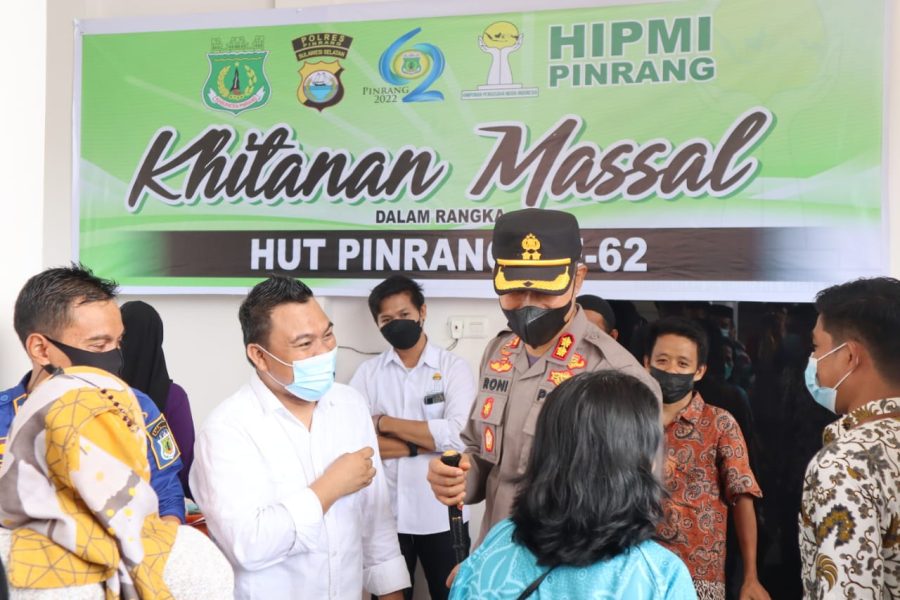 KAPOLRES PINRANG HADIRI PELAKSANAAN KHITANAN MASSAL OLEH HIPMI PINRANG