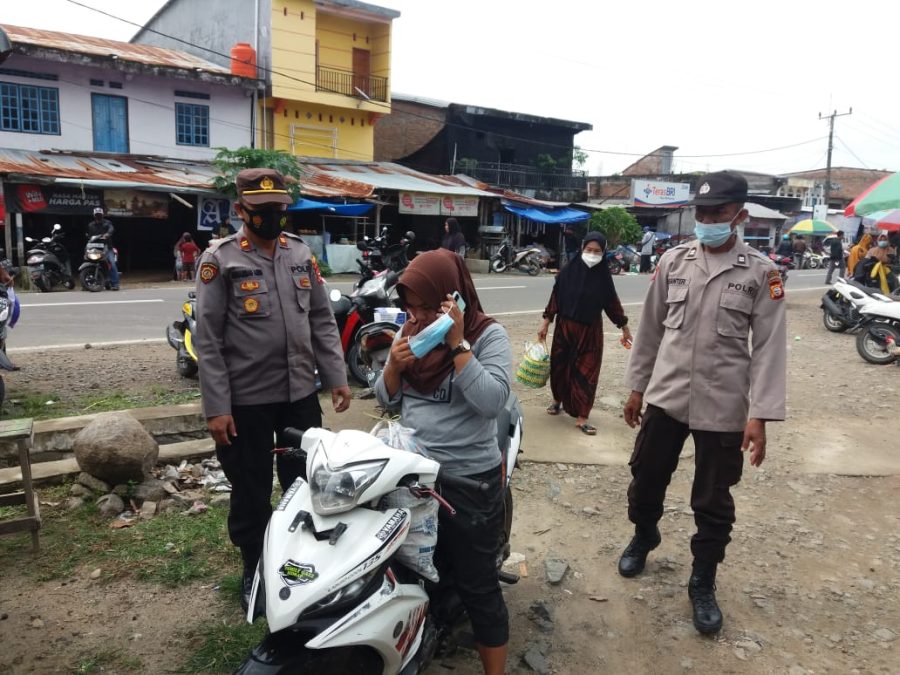 KOLABORASI TIGA PILAR, KAPOLSEK PATAMPANUA OPERASI YUSTISI DI PASAR TUMPAH MALIMPUNG