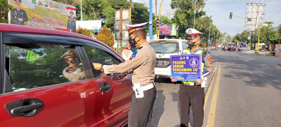 Dengan Mengedepankan Sikap Humanis Sat Lantas Polres Sidrap Gelar Ops Keselamatan 2022