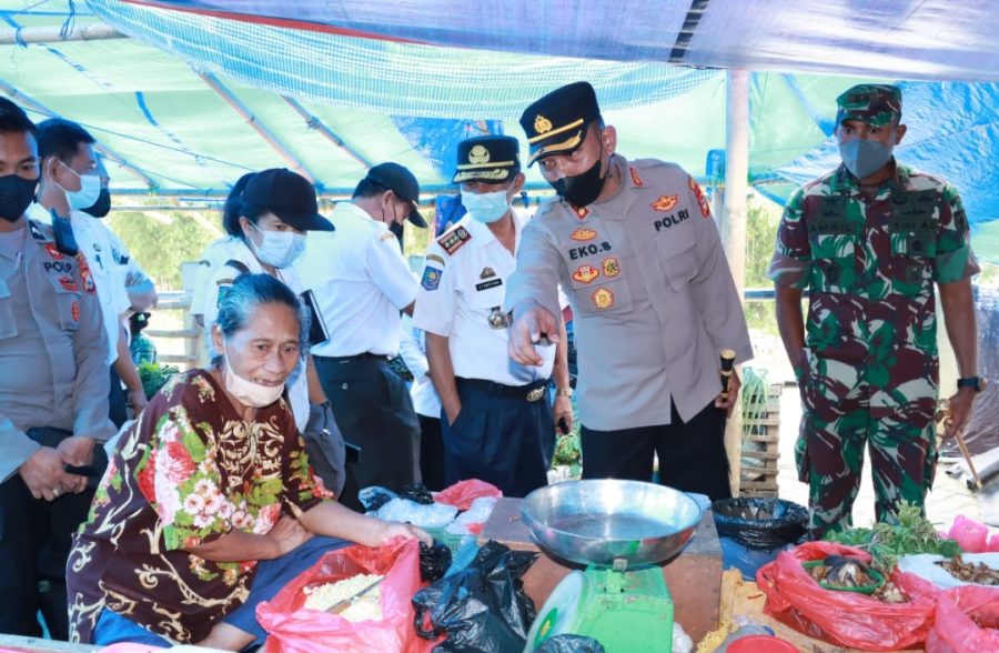 Jelang bulan Ramadhan Kapolres dan Forkompimda Toraja Utara sidak di Pasar Tradisional