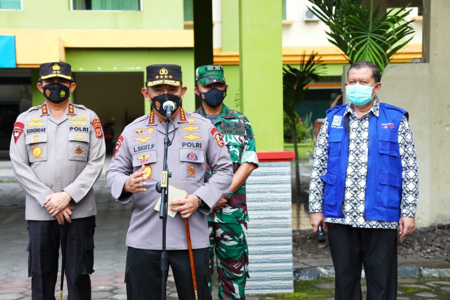 Polsek Simbuang Melakukan Pengawasan dan Pengamanan Pembagian Bansos Dan BLT