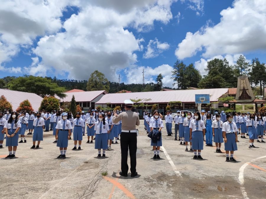 Jelang Ramadhan, Sat Lantas Goes To School Sentuh SMA 3 Tana Toraja