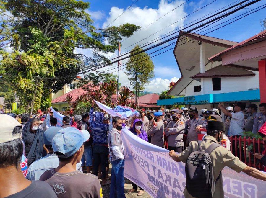 Kawal Aksi Unjuk Rasa AMPTU, Polres Torut Siapkan Gerai Vaksinasi