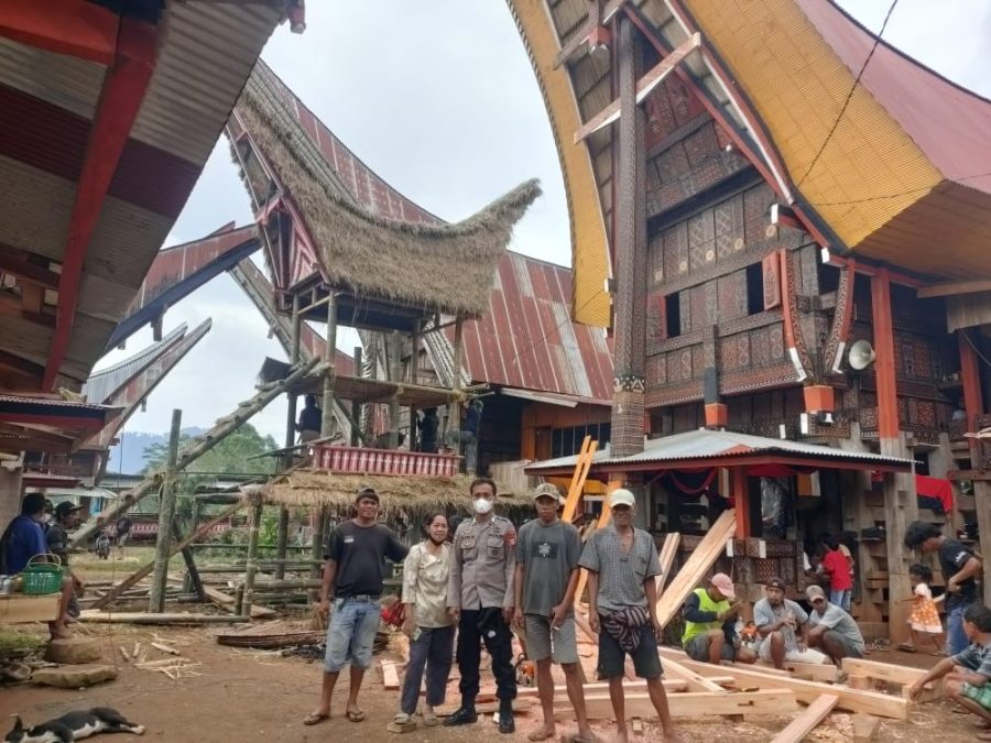 Bhabinkamtibmas dan Babinsa menghadiri Rapat Perubahan/Pergantian PKM BLT 2022