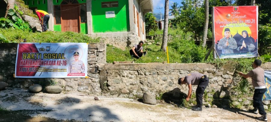 Bhabinkamtibmas Patroli di Objek Wisata Permandian Air Panas Makula