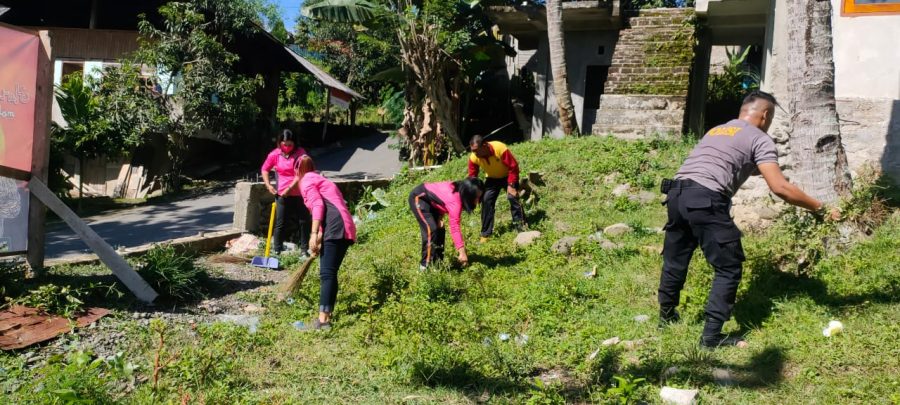 Bhabinkamtibmas Patroli di Objek Wisata Permandian Air Panas Makula