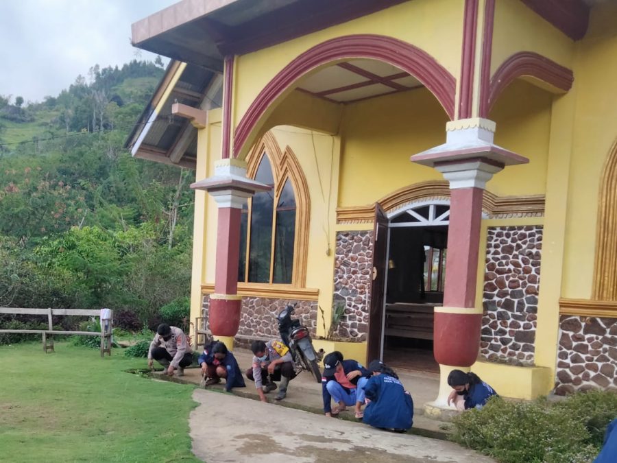 Bhabinkamtibmas Patroli di Objek Wisata Permandian Air Panas Makula