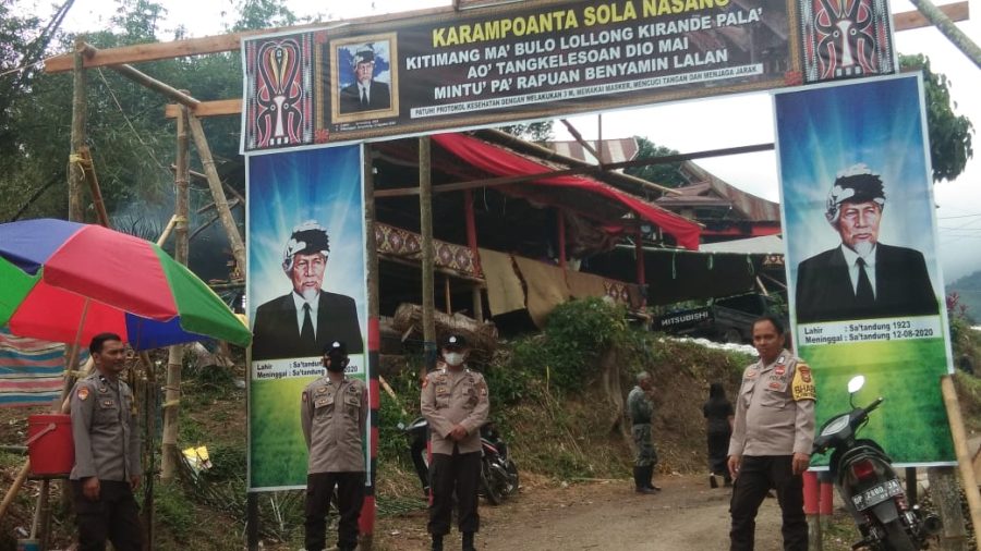 Pengamanan Bhabinkamtibmas Polsek Mengkendek di Lembang Gasing