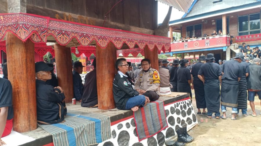 Pengamanan Bhabinkamtibmas Polsek Mengkendek di Lembang Gasing