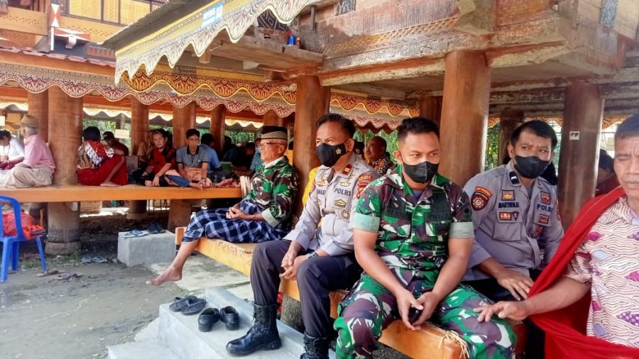 Bhabinkamtibmas monitoring persiapan Penyelenggaraan Rambu Tuka’