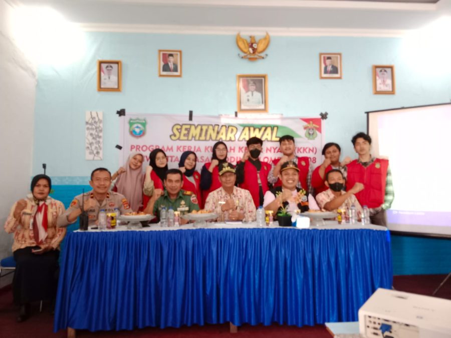 Kompak Muspika Kecamatan Ma’rang Hadiri Seminar Program Kerja KKN Mahsiswa UNHAS di Desa Pitue