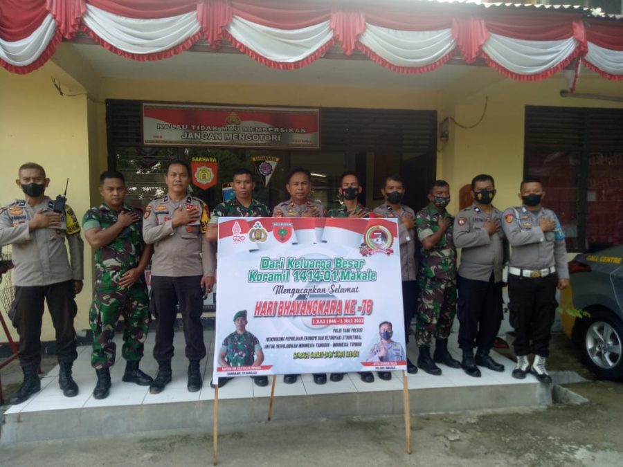 Bhabinkamtibmas bersama Masyarakat Jamaat gereja Kasimpo malakukan kerja Bakti