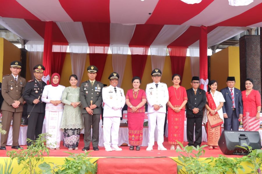 Kapolres Torut bersama Forkopimda Ikuti Upacara Peringatan HUT RI ke-77