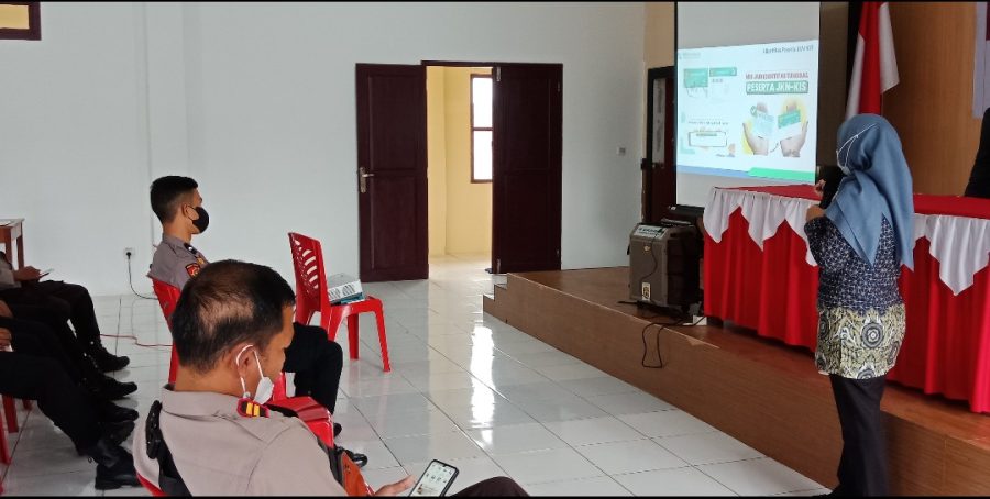 Peduli Kesehatan, Polres Torut Ikuti Sosialisasi BPJS Di Aula Sanika Satyawada Polres Toraja Utara