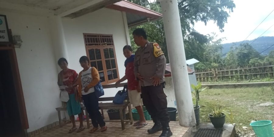 Bhabinkamtibmas Pengamanan Perkemahan Pramuka Tingkat SD Kecamatan Makale