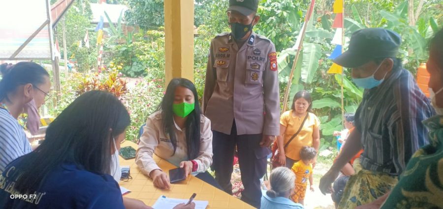 Bhabinkamtibmas Pengamanan Perkemahan Pramuka Tingkat SD Kecamatan Makale