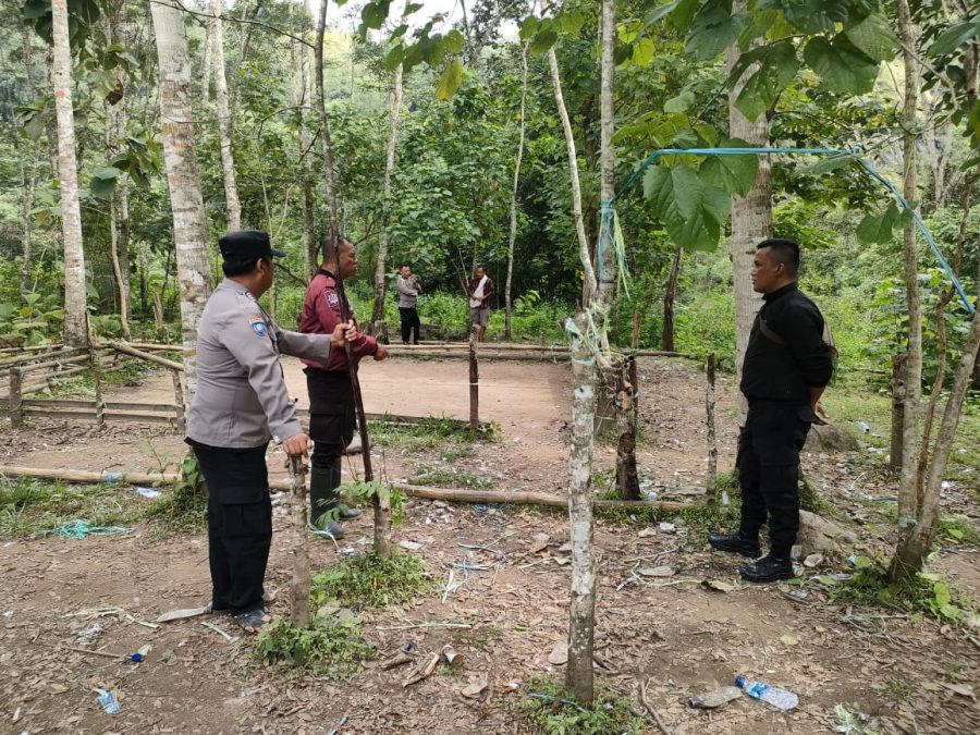 Personil Polsek Mengkendek Pengamanan Waega ODGJ
