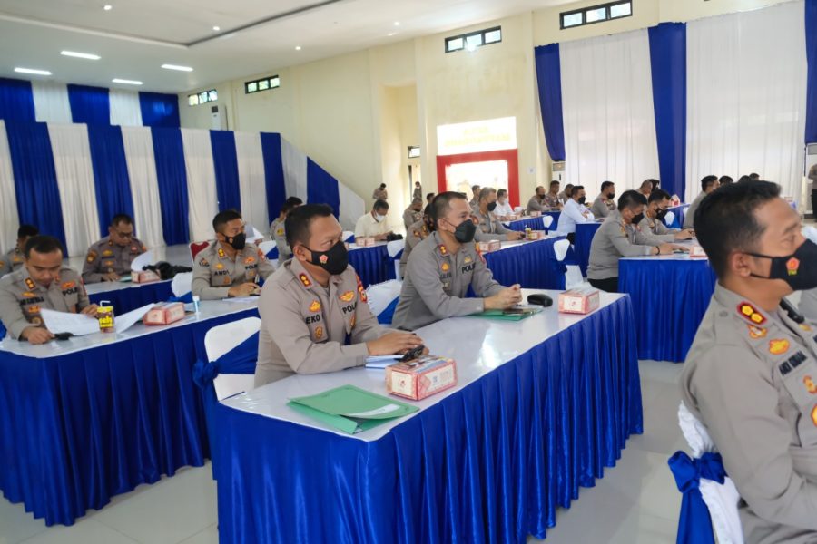Kapolres Toraja Utara Ikuti Taklimat Akhir Audit Kinerja Itwasum Polri Tahap II T.A. 2022 di Mapolda Sulsel