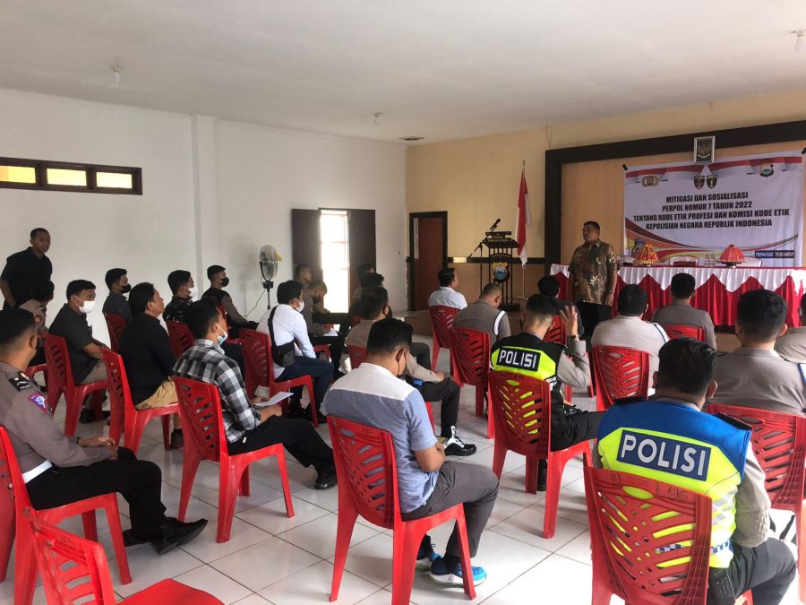 Polres Toraja Utara Terima Tim Supervisi Bid Propam Polda Sulsel Sosialisasi Perpol Nomor 7 Tahun 2022
