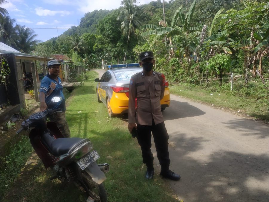 Cegah Tindak Kejahatan, Patroli Polsek Patroli Pemukiman Desa