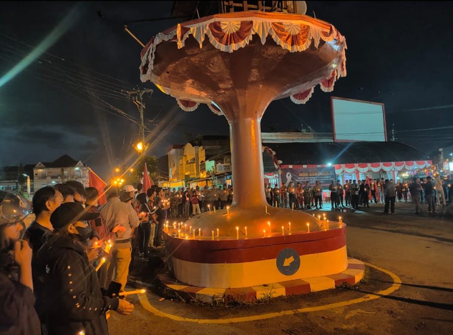 Aksi Solidaritas Tragedi Kanjuruhan, Polres Torut Gelar Doa Bersama