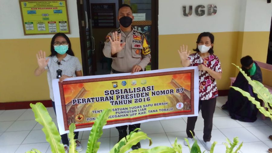 Bhabinkamtibmas Polsek Makale melakukan pendampingan Regsosek di wilayah binaan