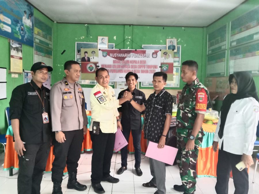 Wakapolsek Mandalle Hadiri Musyawarah Penetapan Calon Kepala Desa Coppo Tompong, Ini Harapannya