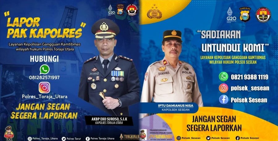 Dekatkan Diri Dengan Masyarakat, Polsek Sesean Polres Toraja Utara Sosialisasi Layanan Pengaduan Via WA