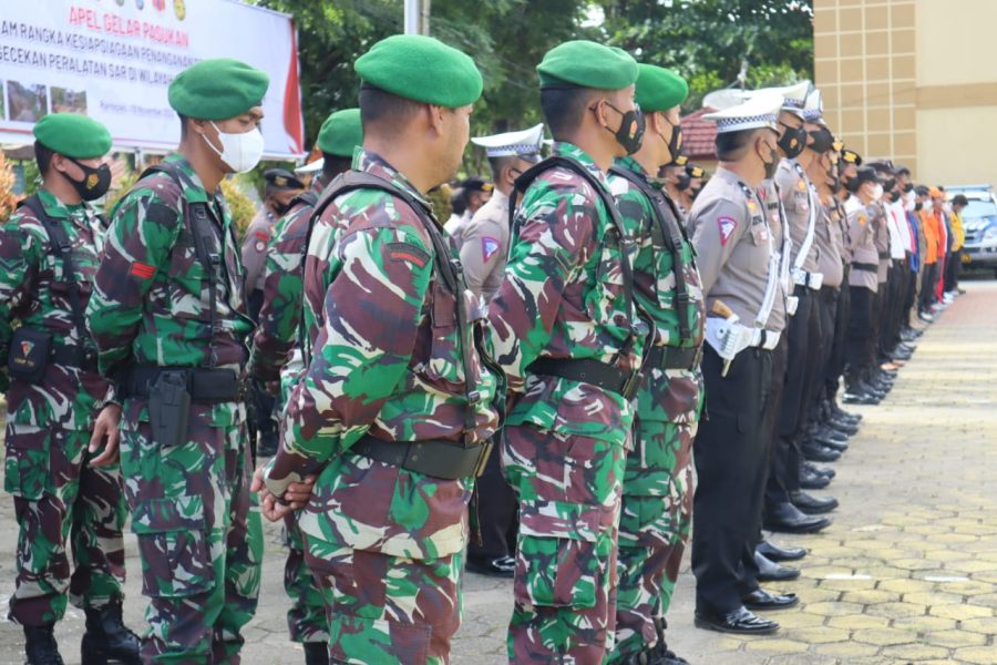 Polres Toraja Utara Bersama Instansi Terkait Laksanakan Apel Gelar Pasukan Kesiapan Penanganan Bencana Alam