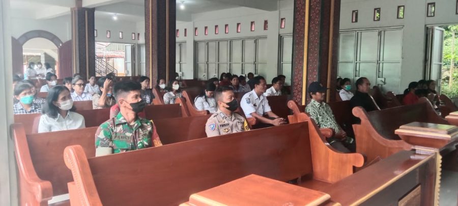 Sinergitas Bhabinkamtibmas bersama Babinsa dan Kepala Lembang (tiga pilar)