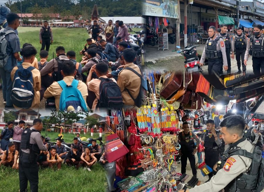 Sat Sampta Polres Toraja Utara Jaga Kamtibmas dengan Kegiatan Patroli Jalan Kaki