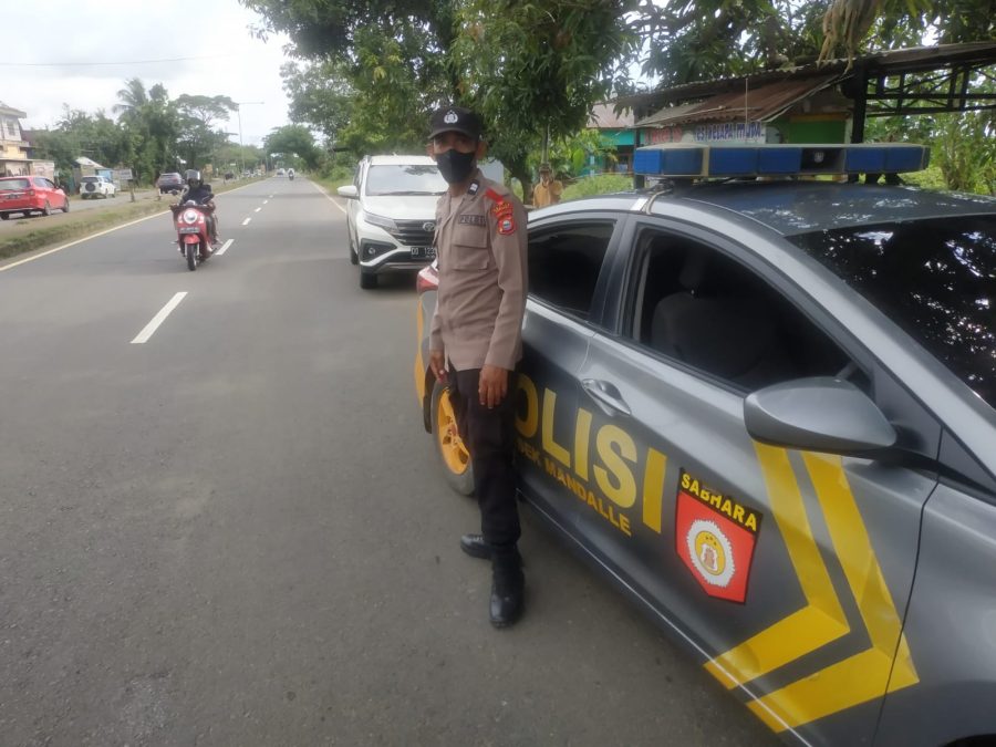 Wujudkan Kamtibmas Yang Aman, Personil Polsek Mandalle Laksanakan Patroli Siang Hari