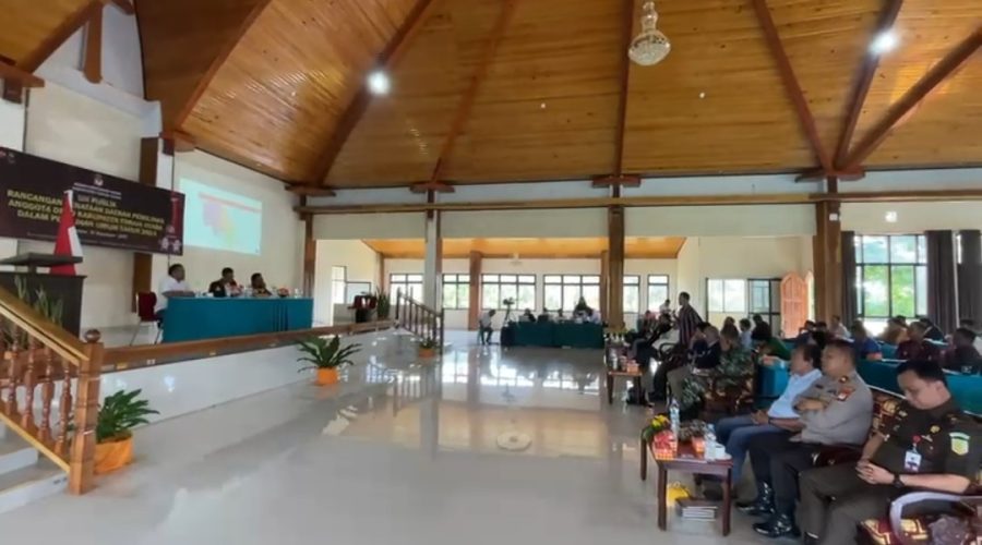 Kabag Ops Polres Toraja Utara Hadiri Uji Publik Rancangan Penataan Daerah Pemilihan (Dapil) Anggota DPRD Kabupaten