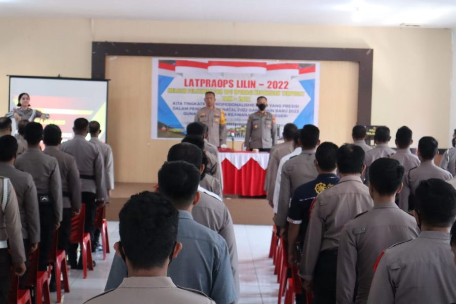 Jelang Operasi Kepolisian Terpusat Lilin 2022, Polres Toraja Utara Gelar Lat Pra Ops