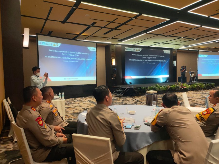 Kapolres Toraja Utara Hadiri Penandatanganan Kontrak Kerja Pembelian BBM/Pelumas Tahun Anggaran 2023