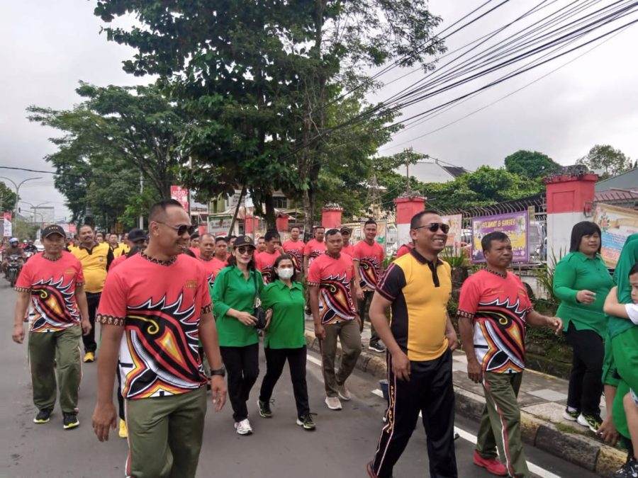 Soliditas dan Sinergitas Kodim 1414/Tator, Polres Toraja Utara, Pemerintah Daerah Serta Komunitas Perbankan Gelar Olahraga Bersama