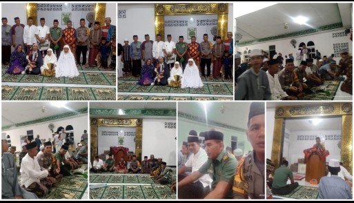 Mewakili Kapolsek Ma’rang, Bhabinkamtibmas Desa Alesipitto Hadiri Safari Ramadhan Malam Ke-8