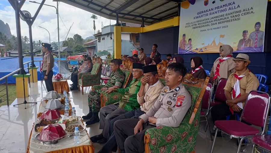 Bhabinkamtibmas Polsek Alla Hadiri Upacara Pembukaan Jambore Ranting Alla Tahun 2023