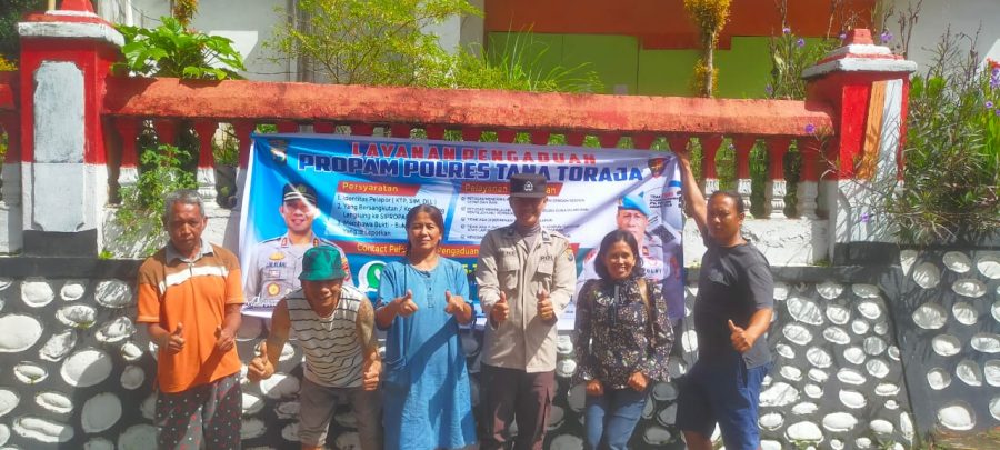 Bhabinkamtibmas Polsek Makale memantau acara pembekalan Pengurus DPD LDII