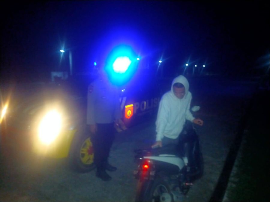 Rutinitas Patroli Blue Light Personil Polsek Maiwa Jaga Harkamtibmas