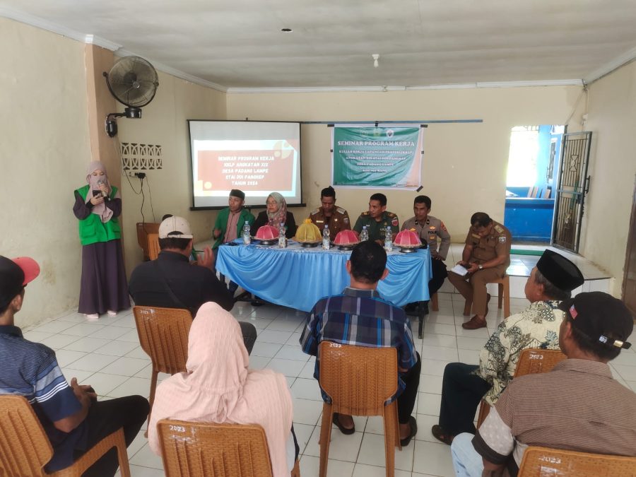 Kanit Binmas, Polsek Ma’rang, Hadiri Seminar Mahasiswa, KKLP Angkat XIX STAI DDI Pangkep Thn 2024 di Desa Padanglampe