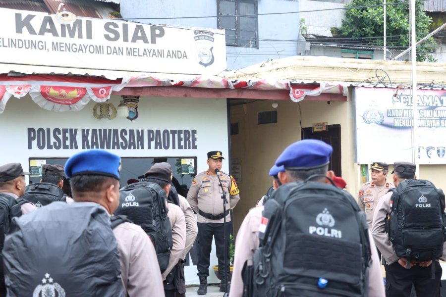 Pimpin Apel Pergeseran Pasukan PAM TPS di Kepulauan Sangkarrang, Ini Pesan AKBP Yudi Frianto