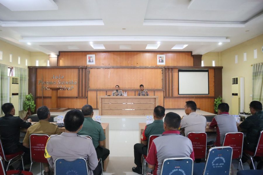 Kapolres Sidrap Pimpin Rapat Koordinasi Pengamanan Eksekusi di Watang Pulu