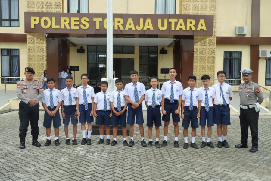 Polres Toraja Utara Terima Kunjungan Edukatif Pelajar SMP Lentera Harapan Toraja