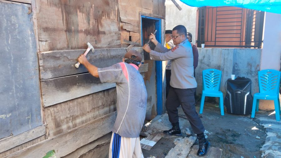 Sosok personil polisi berhati mulia, dengan ikhlas menyisihkan gajinya setiap bulan demi mewujudkan mimpi warga kurang mampu untuk memiliki rumah yang layak huni