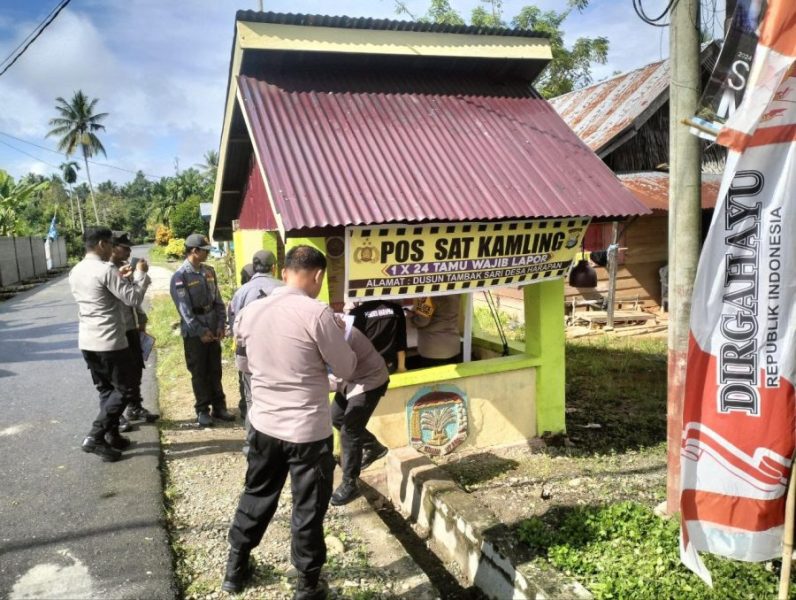 Polsek Mappedeceng Polres Luwu Utara Sambut Tim Penilai Lomba Satkamling