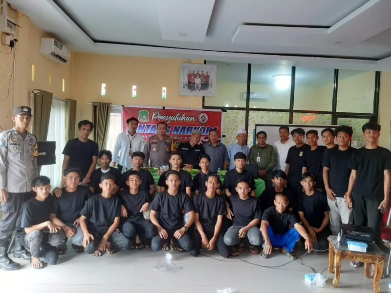 Upaya Wujudkan P4GN, Kanit 1 Satnarkoba Polres Sidrap Pimpin Penyuluhan Narkoba di Teteaji